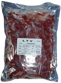 Led 5mm Vermelho Difuso 800-1000mcd - Kit Com 1.000 P�s - Mac Sistemas