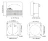 Voltimetro 30v Corrente Continua DC Relogio Medidor 60x70mm