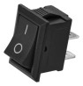 20 Ps Chave Gangorra Kcd1-101 6a/10a Preta 2 Terminais