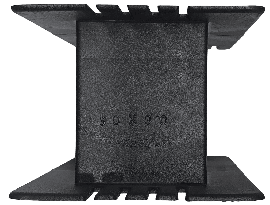 Carretel Pl�stico 60 X 90mm ST Abs Preto Pra Transformadores