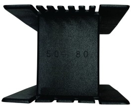 Carretel Plastico Abs P/ Transformadores 50 X 80 Mm St Preto