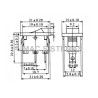20 Ps Chave Gangorra Kcd1-101 6a/10a Preta 2 Terminais
