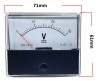 Voltimetro 30v Corrente Continua DC Relogio Medidor 60x70mm