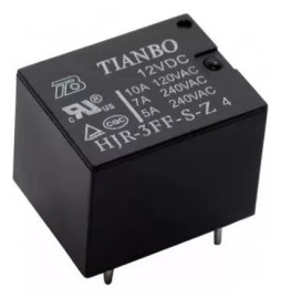 Kit 10 Ps - Rele 12v 1 Contato Reversvel 10a 5 Pinos