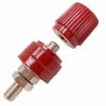 Borne conector Js-555 m8 - 8mm - 1 Par = 1Vermelho + 1Preto - Mac Sistemas