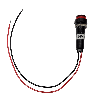 Piloto Sinaleiro olho de boi Led Pisca-Pisca 24V DC Vermelho - Mac Sistemas