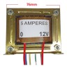 Transformador 0 - 12v 5a Trafo - 110/220v Primario Com 4fios
