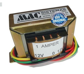 Transformador : 12V - 0 - 12V ou 12+12v 1A 12W Primario com 4 Fios