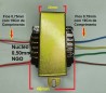 Transformador : 0 - 12V ou (12v) 2A 24W Total Primario Bivolt com 4 fios - MAC Sistemas