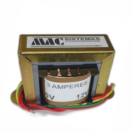 Transformador Trafo 12v 3a - Prim�rio 120/220v Bivolt 4 Fios