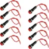 Sinaleiro Piloto Tipo Olho De Boi  220v Cor Vermelho